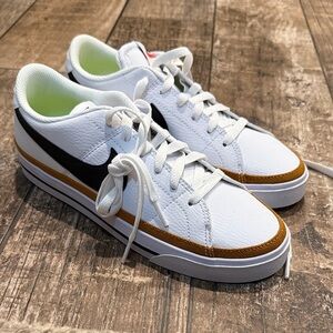 Nike White, Black, and Brown Women's Sneakers
